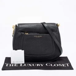Marc Jacobs Black Leather Mini Empire City Shoulder Bag For Women -Cheap Marc Jacobs Store luxury women marc jacobs used handbags p674228 012