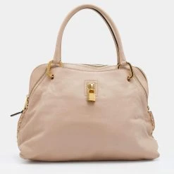 Marc Jacobs Pale Pink Leather Paradise Rio Satchel For Women