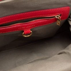 Marc Jacobs Red Snake Skin Embossed Leather Stam Satchel For Women -Cheap Marc Jacobs Store luxury women marc jacobs used handbags p685130 003