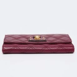 Marc Jacobs Purple Quilted Leather Eugenie Continental Flap Wallet For Women -Cheap Marc Jacobs Store luxury women marc jacobs used handbags p686215 1660020441 004