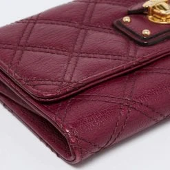 Marc Jacobs Purple Quilted Leather Eugenie Continental Flap Wallet For Women -Cheap Marc Jacobs Store luxury women marc jacobs used handbags p686215 1660020444 005