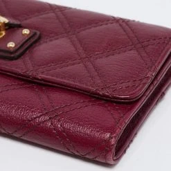 Marc Jacobs Purple Quilted Leather Eugenie Continental Flap Wallet For Women -Cheap Marc Jacobs Store luxury women marc jacobs used handbags p686215 1660020448 006
