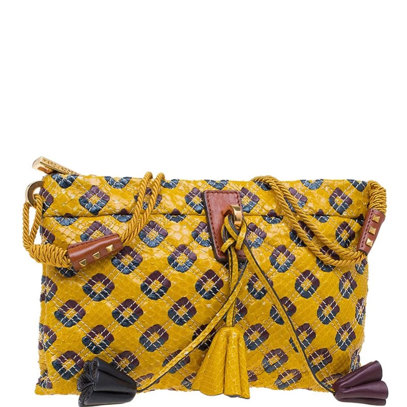 Marc Jacobs Yellow Python Memphis Clutch For Women 3 Marc Jacobs Yellow Python Memphis Clutch For Women - Image 3