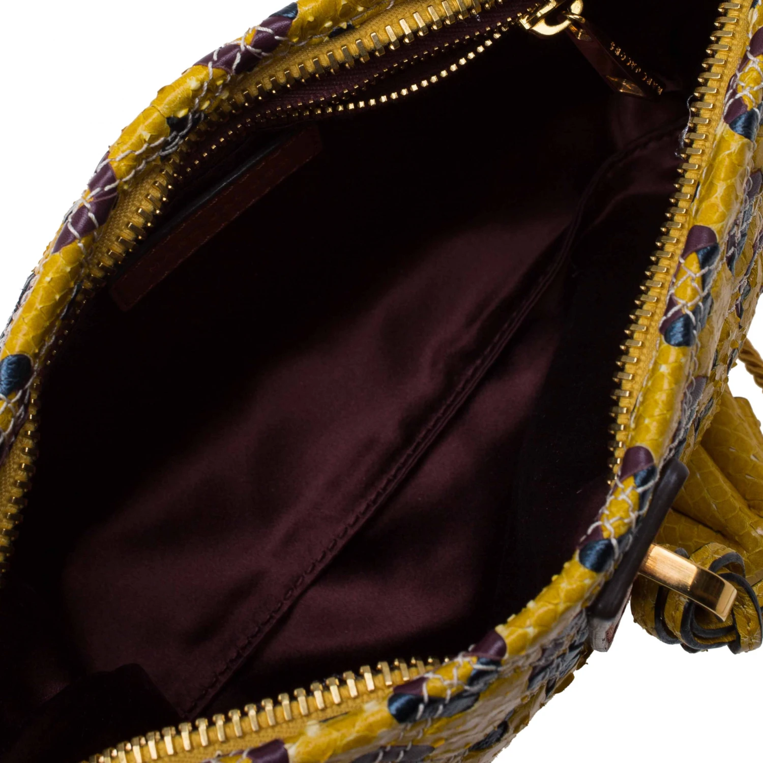 Marc Jacobs Yellow Python Memphis Clutch For Women 6 Marc Jacobs Yellow Python Memphis Clutch For Women - Image 6