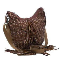 Marc Jacobs Brown Woven Leather Boho Hobo For Women -Cheap Marc Jacobs Store luxury women marc jacobs used handbags p7894 003