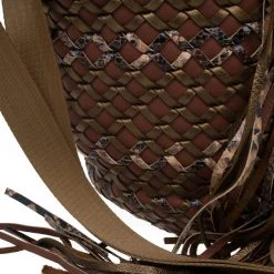 Marc Jacobs Brown Woven Leather Boho Hobo For Women -Cheap Marc Jacobs Store luxury women marc jacobs used handbags p7894 011