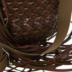 Marc Jacobs Brown Woven Leather Boho Hobo For Women -Cheap Marc Jacobs Store luxury women marc jacobs used handbags p7894 012