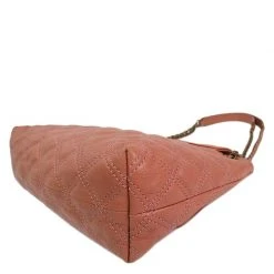 Marc Jacobs Pink Quilted Leather Large Baroque Single Shoulder Bag For Women -Cheap Marc Jacobs Store luxury women marc jacobs used handbags p79994 003