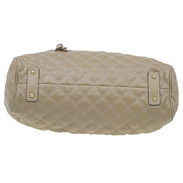 Marc Jacobs Beige Quilted Leather Stam Bag For Women 5 Marc Jacobs Beige Quilted Leather Stam Bag For Women - Image 5