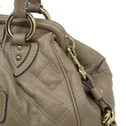 Marc Jacobs Beige Quilted Leather Stam Bag For Women 24 Marc Jacobs Beige Quilted Leather Stam Bag For Women -Cheap Marc Jacobs Store luxury women marc jacobs used handbags p8036 0009
