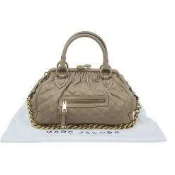 Marc Jacobs Beige Quilted Leather Stam Bag For Women 31 Marc Jacobs Beige Quilted Leather Stam Bag For Women -Cheap Marc Jacobs Store luxury women marc jacobs used handbags p8036 0016
