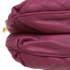 Marc Jacobs Burgundy Quilted Leather Cecilia Satchel For Women -Cheap Marc Jacobs Store luxury women marc jacobs used handbags p82709 009