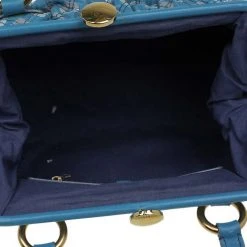 Marc Jacobs Blue Quilted Leather Robert Leslie Stam Satchel For Women -Cheap Marc Jacobs Store luxury women marc jacobs used handbags p82967 006