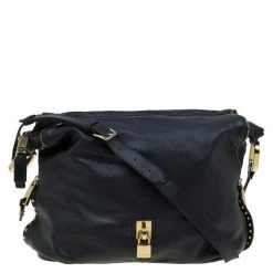 Marc Jacobs Black Leather Kate Lock Hobo For Women
