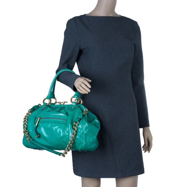 Marc Jacobs Turquoise Patent Stam For Women 2 Marc Jacobs Turquoise Patent Stam For Women - Image 2