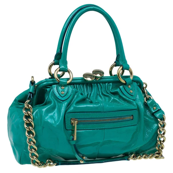 Marc Jacobs Turquoise Patent Stam For Women 3 Marc Jacobs Turquoise Patent Stam For Women - Image 3