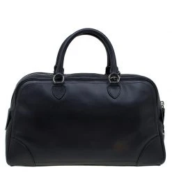 Marc Jacobs Black Leather The Venetia Bowling Bag For Women -Cheap Marc Jacobs Store luxury women marc jacobs used handbags p87180 004