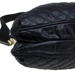 Marc Jacobs Black Quilted Leather Cecilia Satchel For Women -Cheap Marc Jacobs Store luxury women marc jacobs used handbags p90683 0009