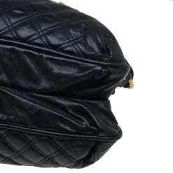 Marc Jacobs Black Quilted Leather Cecilia Satchel For Women -Cheap Marc Jacobs Store luxury women marc jacobs used handbags p90683 0010