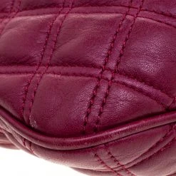 Marc Jacobs Burgundy Leather Mini Stam Shoulder Bag For Women -Cheap Marc Jacobs Store luxury women marc jacobs used handbags p98092 010