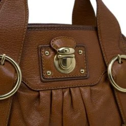 Marc Jacobs Brown Leather Shoulder Bag For Women -Cheap Marc Jacobs Store luxury women marc jacobs used handbags p9965 0006