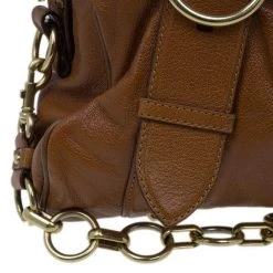 Marc Jacobs Brown Leather Shoulder Bag For Women -Cheap Marc Jacobs Store luxury women marc jacobs used handbags p9965 0009