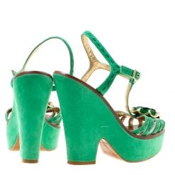 Marc Jacobs Green Suede Crystal Flower Embellished Ankle Strap Platform Sandals Size 36 For Women 12 Marc Jacobs Green Suede Crystal Flower Embellished Ankle Strap Platform Sandals Size 36 For Women -Cheap Marc Jacobs Store luxury women marc jacobs used shoes p174390 002