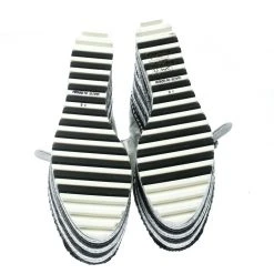 Marc Jacobs Metallic Silver Leather Suzi Crystal Embellished Brooch Mary Jane Espadrille Platforms Size 36 For Women -Cheap Marc Jacobs Store luxury women marc jacobs used shoes p176452 001