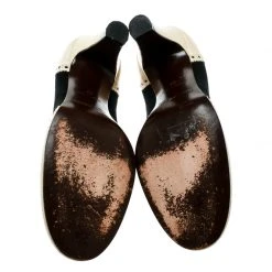 Marc Jacobs Black/White Leather Brogue Bow Detail Pumps Size 39 For Women -Cheap Marc Jacobs Store luxury women marc jacobs used shoes p179575 001