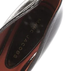 Marc Jacobs Black Patent Leather Block Heel Pumps Size 39.5 For Women -Cheap Marc Jacobs Store luxury women marc jacobs used shoes p184922 004