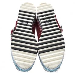 Marc Jacobs Metallic Red Leather Crystal Embellished Suzi Mary Jane Platform Sneakers Size 37 For Women -Cheap Marc Jacobs Store luxury women marc jacobs used shoes p276568 001