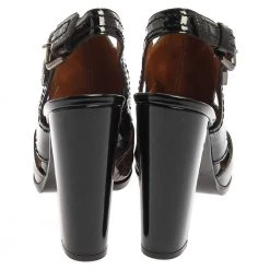 Marc Jacobs Green/Black Croc Embossed Patent Leather Slingback Sandals Size 39.5 For Women 12 Marc Jacobs Green/Black Croc Embossed Patent Leather Slingback Sandals Size 39.5 For Women -Cheap Marc Jacobs Store luxury women marc jacobs used shoes p352041 004