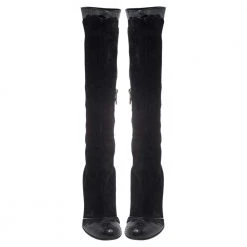 Marc Jacobs Black Python Embossed Leather And Suede Knee High Boots Size 39.5 For Women 10 Marc Jacobs Black Python Embossed Leather And Suede Knee High Boots Size 39.5 For Women -Cheap Marc Jacobs Store luxury women marc jacobs used shoes p352469 004