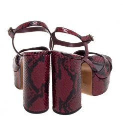Marc Jacobs Red/Black Python Effect Leather Debbie Platform Sandals Size 40 For Women 12 Marc Jacobs Red/Black Python Effect Leather Debbie Platform Sandals Size 40 For Women -Cheap Marc Jacobs Store luxury women marc jacobs used shoes p355642 005