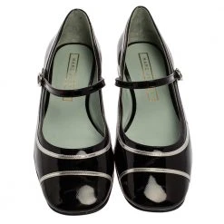 Marc Jacobs Black/ Silver Patent Leather Poppy Mary Jane Ballerina Flat Size 39.5 For Women 10 Marc Jacobs Black/ Silver Patent Leather Poppy Mary Jane Ballerina Flat Size 39.5 For Women -Cheap Marc Jacobs Store luxury women marc jacobs used shoes p359883 003