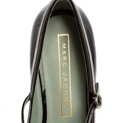 Marc Jacobs Black/ Silver Patent Leather Poppy Mary Jane Ballerina Flat Size 39.5 For Women 14 Marc Jacobs Black/ Silver Patent Leather Poppy Mary Jane Ballerina Flat Size 39.5 For Women -Cheap Marc Jacobs Store luxury women marc jacobs used shoes p359883 009