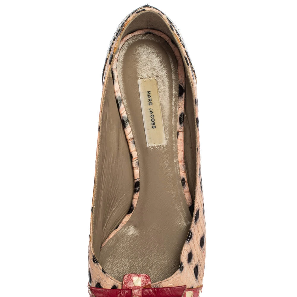 Marc Jacobs Multicolor Snakeskin Cut Out Mouse Pointed-Toe Flats Size 36 For Women 7 Marc Jacobs Multicolor Snakeskin Cut Out Mouse Pointed-Toe Flats Size 36 For Women - Image 7