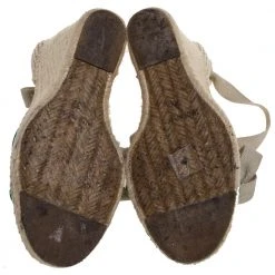 Marc Jacobs Multicolor Mesh And Woven Canvas Wedge Espadrilles Ankle Wrap Sandals Size 37 For Women -Cheap Marc Jacobs Store luxury women marc jacobs used shoes p360316 008