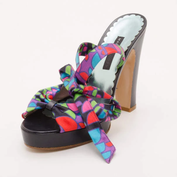 Marc Jacobs Multicolor Printed Sandals Size 38 For Women 1 Marc Jacobs Multicolor Printed Sandals Size 38 For Women