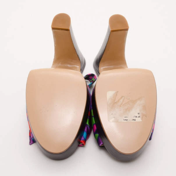 Marc Jacobs Multicolor Printed Sandals Size 38 For Women 5 Marc Jacobs Multicolor Printed Sandals Size 38 For Women - Image 5