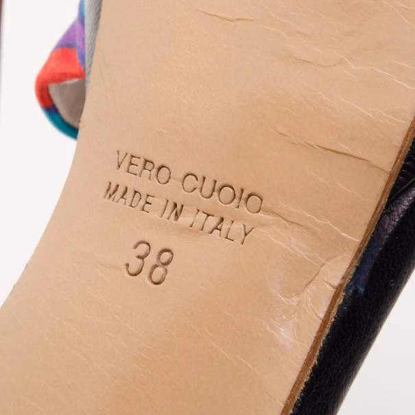 Marc Jacobs Multicolor Printed Sandals Size 38 For Women 7 Marc Jacobs Multicolor Printed Sandals Size 38 For Women - Image 7