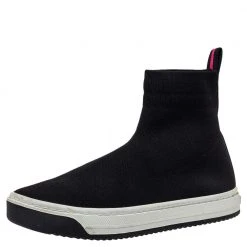 Marc Jacobs Black Knit Fabric Dart Sock Sneakers Size 41 For Women