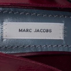 Marc Jacobs Burgundy Leather Mary Jane Pumps Size 38.5 For Women -Cheap Marc Jacobs Store luxury women marc jacobs used shoes p422270 005
