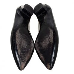 Marc Jacobs Black Leather Block Loafers Size 41.5 For Women -Cheap Marc Jacobs Store luxury women marc jacobs used shoes p446082 005