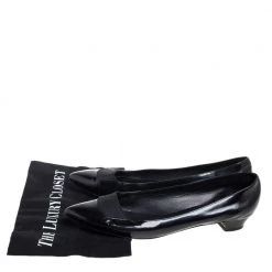 Marc Jacobs Black Leather Block Loafers Size 41.5 For Women -Cheap Marc Jacobs Store luxury women marc jacobs used shoes p446082 006