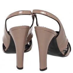 Marc Jacobs Beige Patent Leather Strappy Slingback Sandals Size 36.5 For Women -Cheap Marc Jacobs Store luxury women marc jacobs used shoes p476400 006