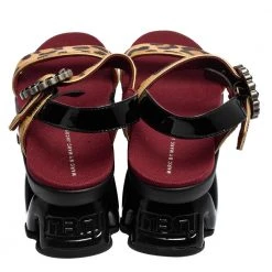 Marc By Marc Jacobs Beige Leopard Print Calf Hair And Patent Leather Ninja Wave Platform Sandals Size 39 For Women -Cheap Marc Jacobs Store luxury women marc jacobs used shoes p554676 005