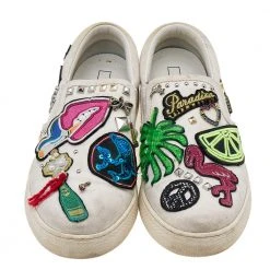 Marc Jacobs White Canvas Patches And Embellished Mercer Slip On Sneakers Size 38 For Women 11 Marc Jacobs White Canvas Patches And Embellished Mercer Slip On Sneakers Size 38 For Women -Cheap Marc Jacobs Store luxury women marc jacobs used shoes p608890 004