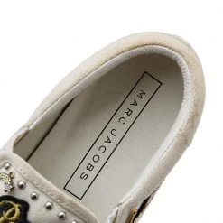 Marc Jacobs White Canvas Patches And Embellished Mercer Slip On Sneakers Size 38 For Women 15 Marc Jacobs White Canvas Patches And Embellished Mercer Slip On Sneakers Size 38 For Women -Cheap Marc Jacobs Store luxury women marc jacobs used shoes p608890 007