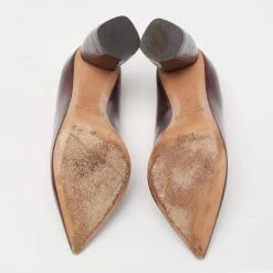 Marc Jacobs Burgundy Leather And Python Embossed Pointed Toe Block Heel Pumps Size 35 For Women 14 Marc Jacobs Burgundy Leather And Python Embossed Pointed Toe Block Heel Pumps Size 35 For Women -Cheap Marc Jacobs Store luxury women marc jacobs used shoes p631034 007